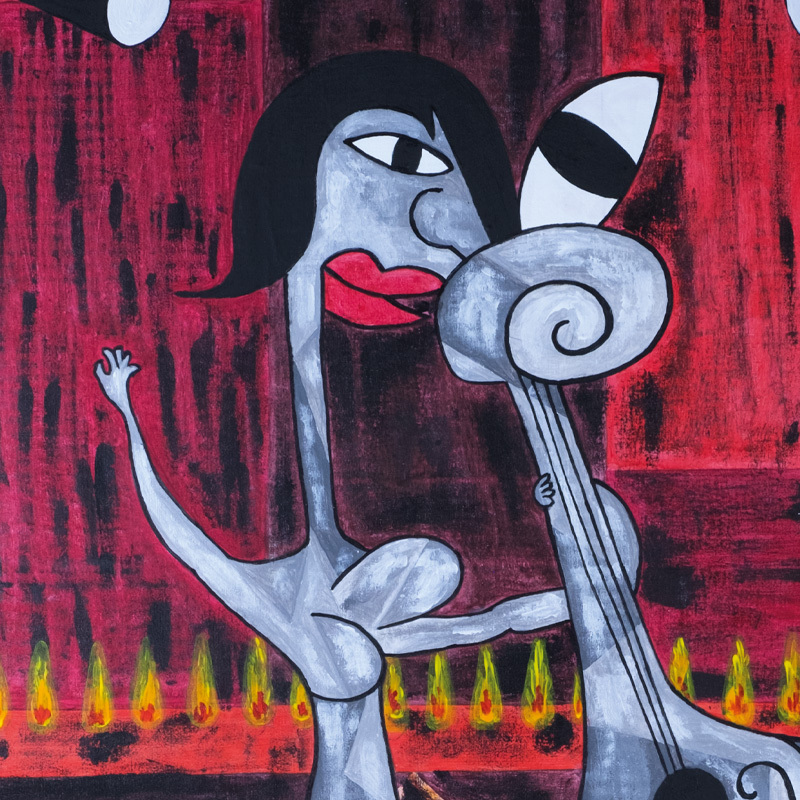 Femme à la contrebasse
